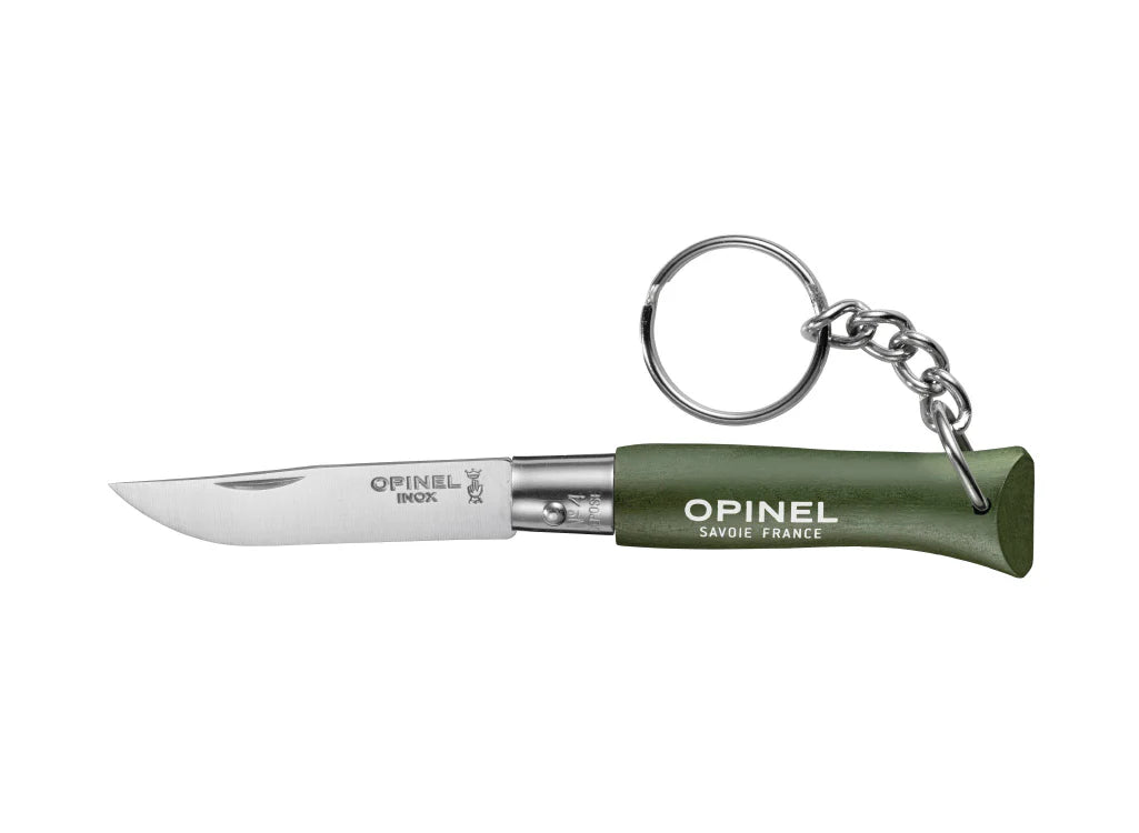 Opinel No.4 Colorama Keyring Knife - Khaki
