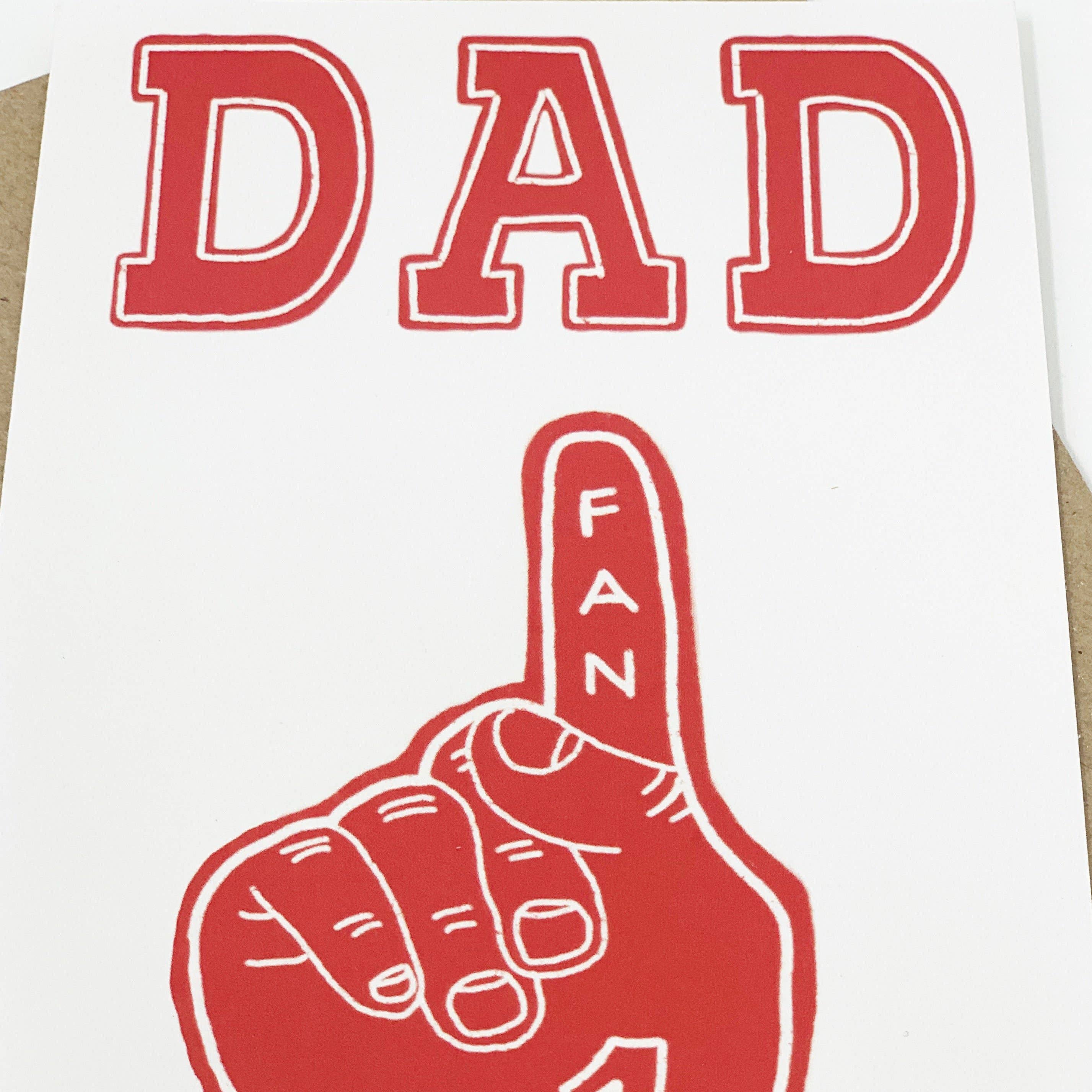 Dad No.1 Fan Card