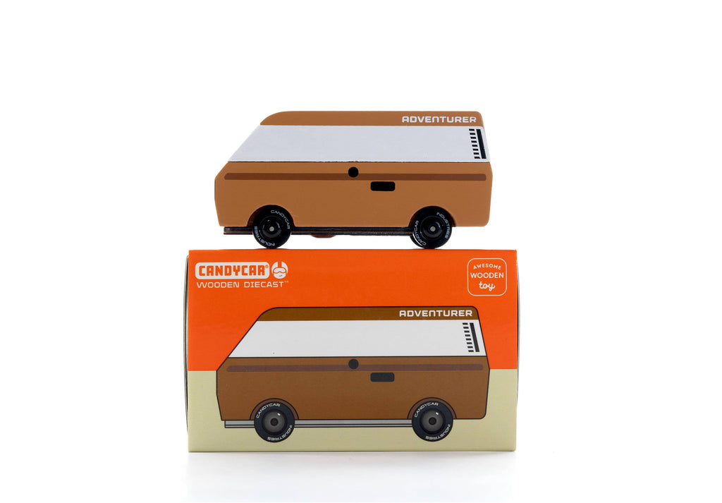 Candyvan - VW T3 Brown - Wooden Diecast Toy Car Candylab