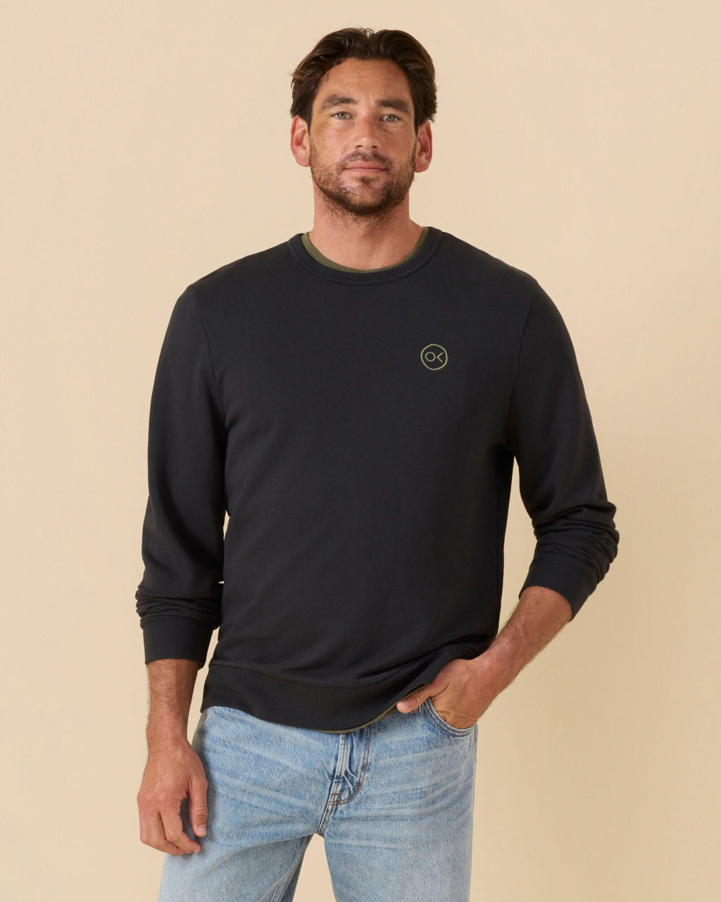 The Team Crew - Washed Black