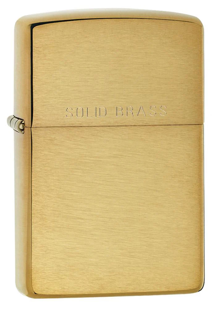 Zippo Classic Brushed Solid Brass Lighter