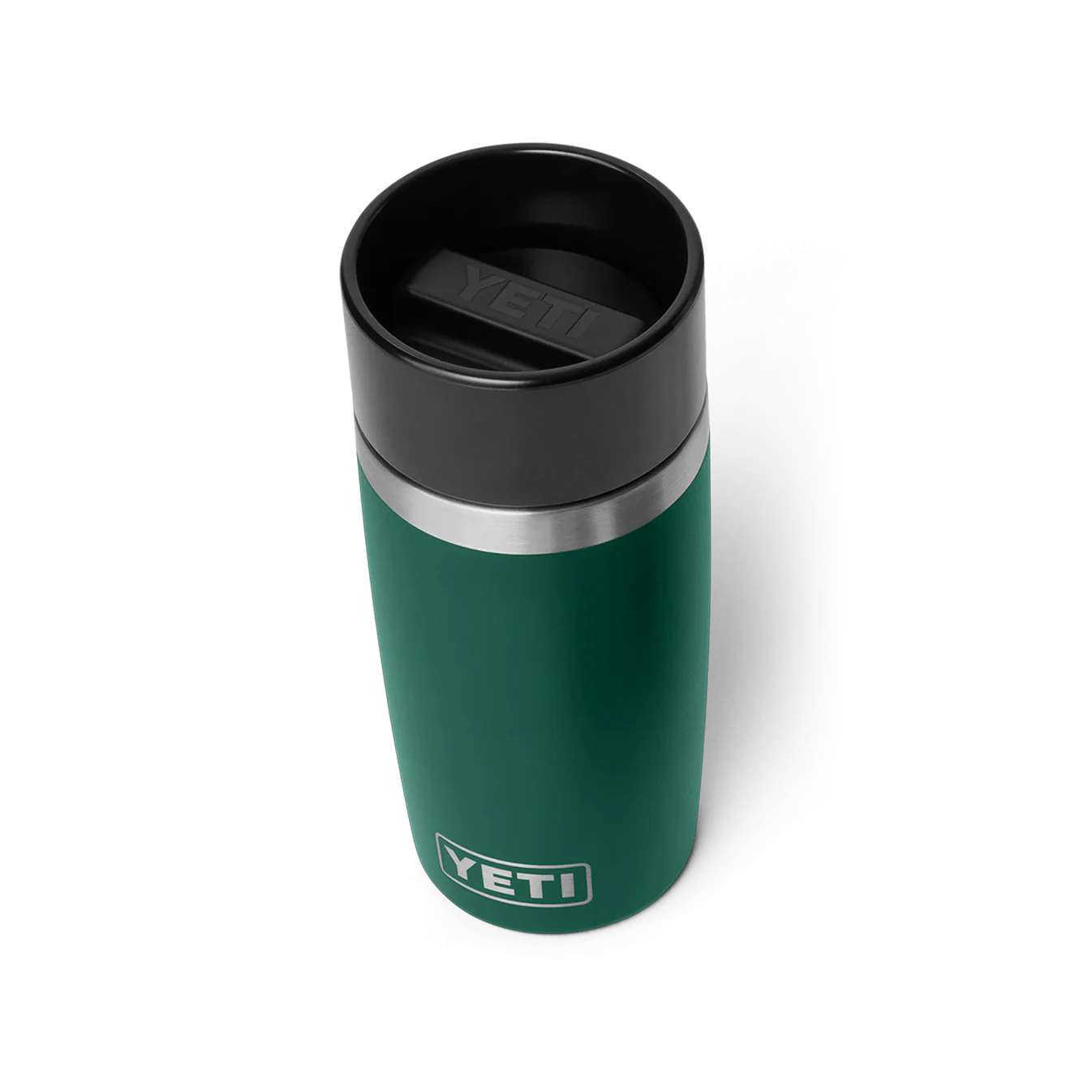 Rambler 12 Oz Travel Bottle - Black Forest Green
