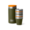 Yeti Shot Glasses & Case - Olive/King Crab Orange