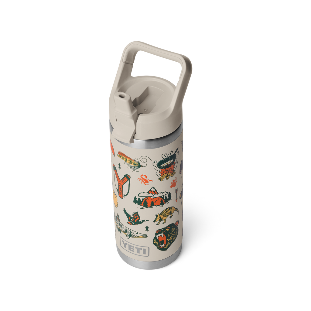 Rambler 18 Oz Colour Straw Bottle - Cape Summer Camp