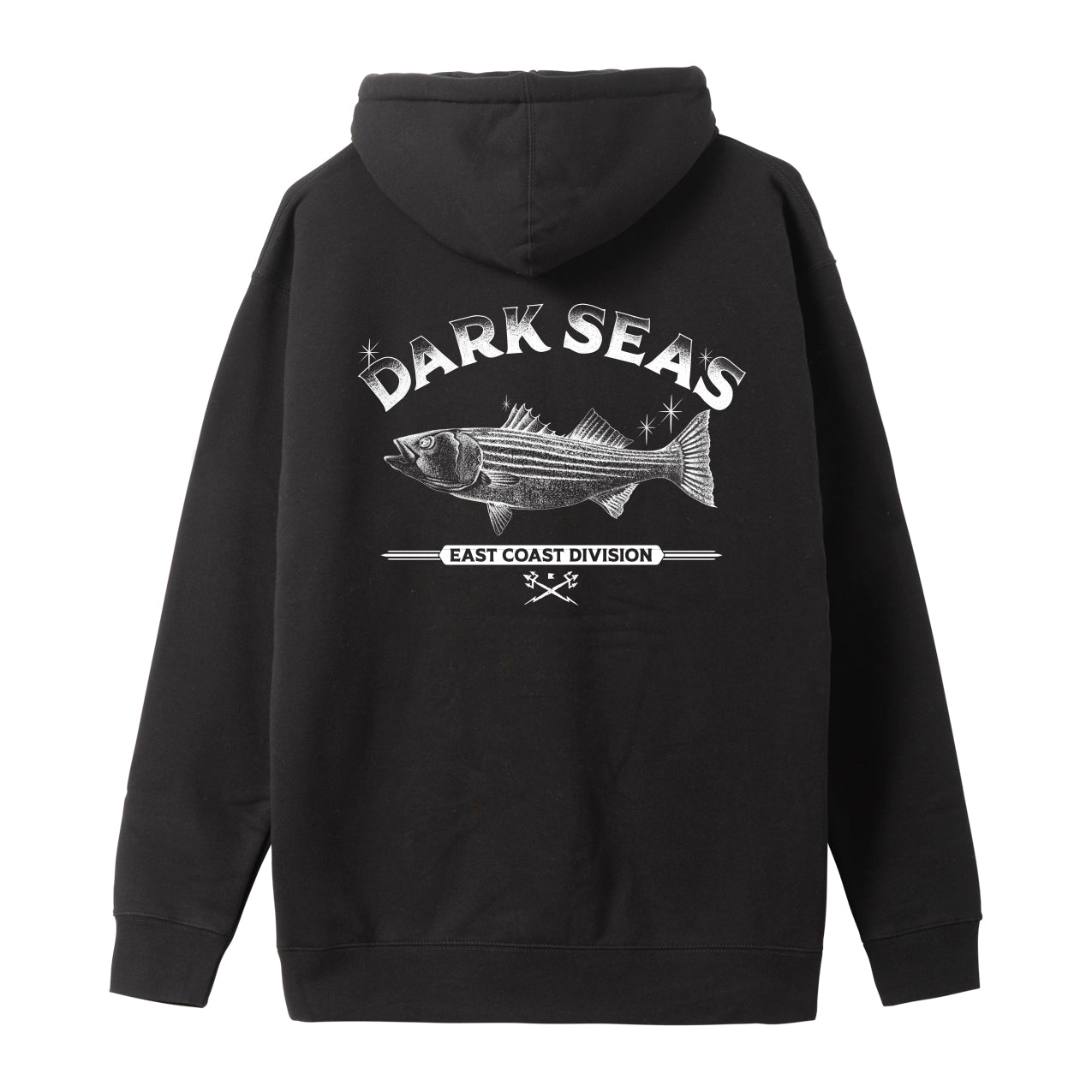 Striped Bass Hoodie - Black