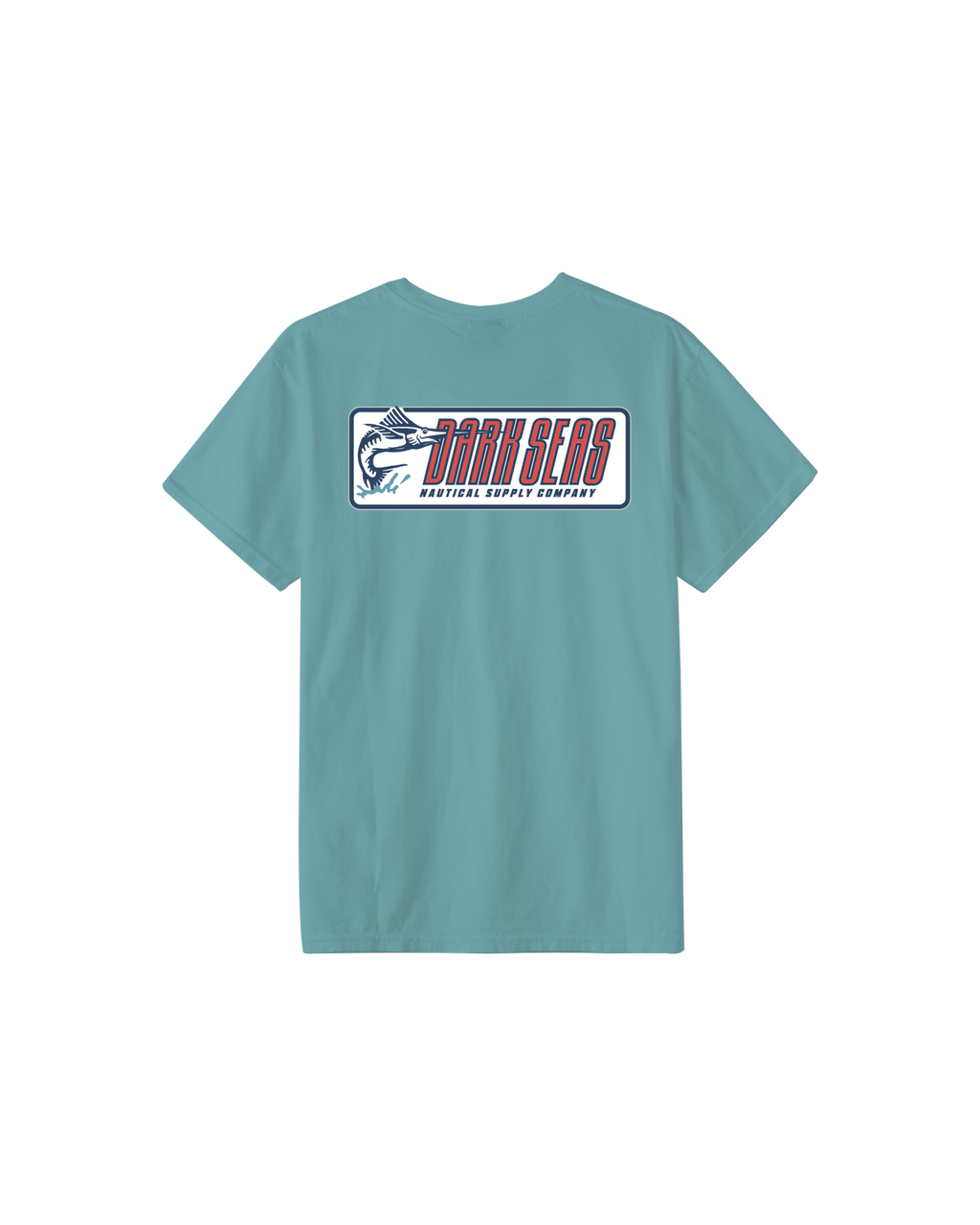 Straight Line Tee - Aqua