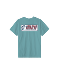 Straight Line Tee - Aqua