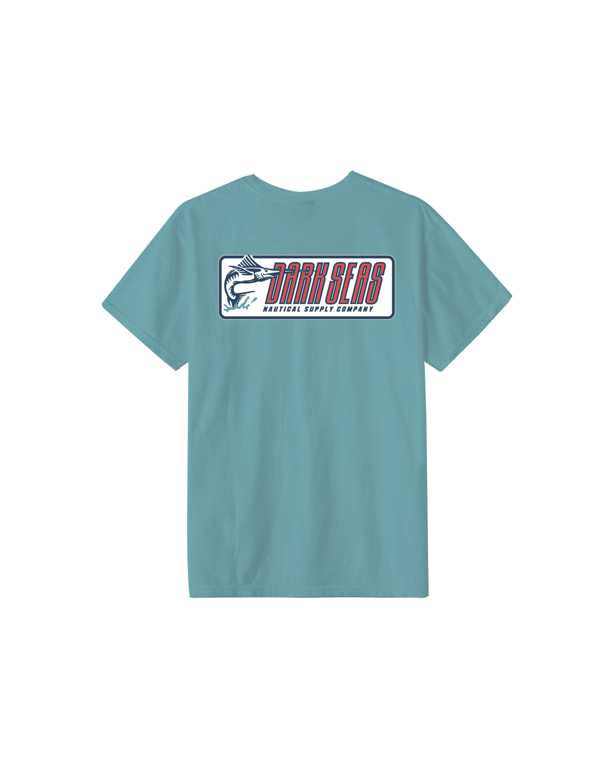 Straight Line Tee - Aqua