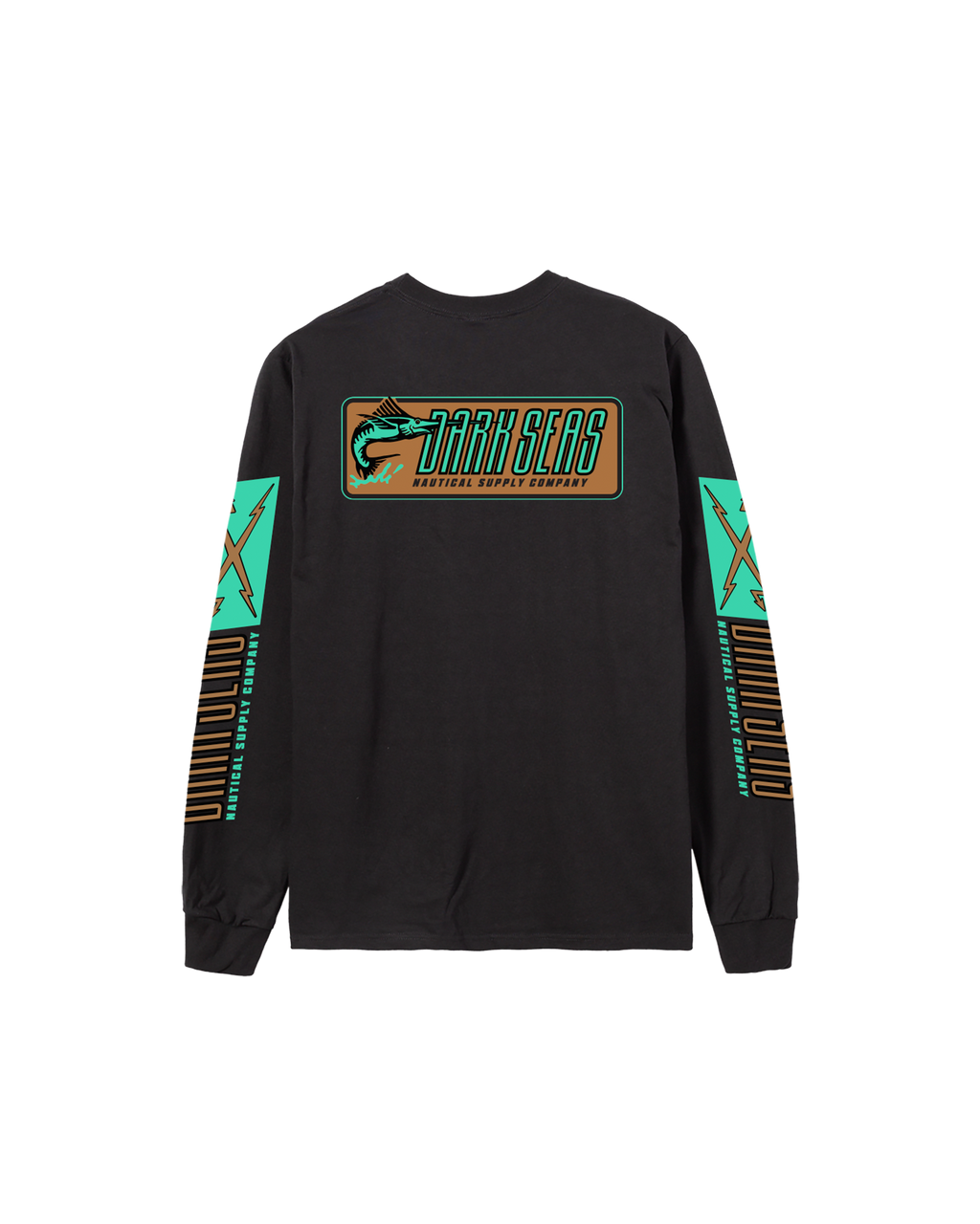 Straight Line Ls Tee - Black