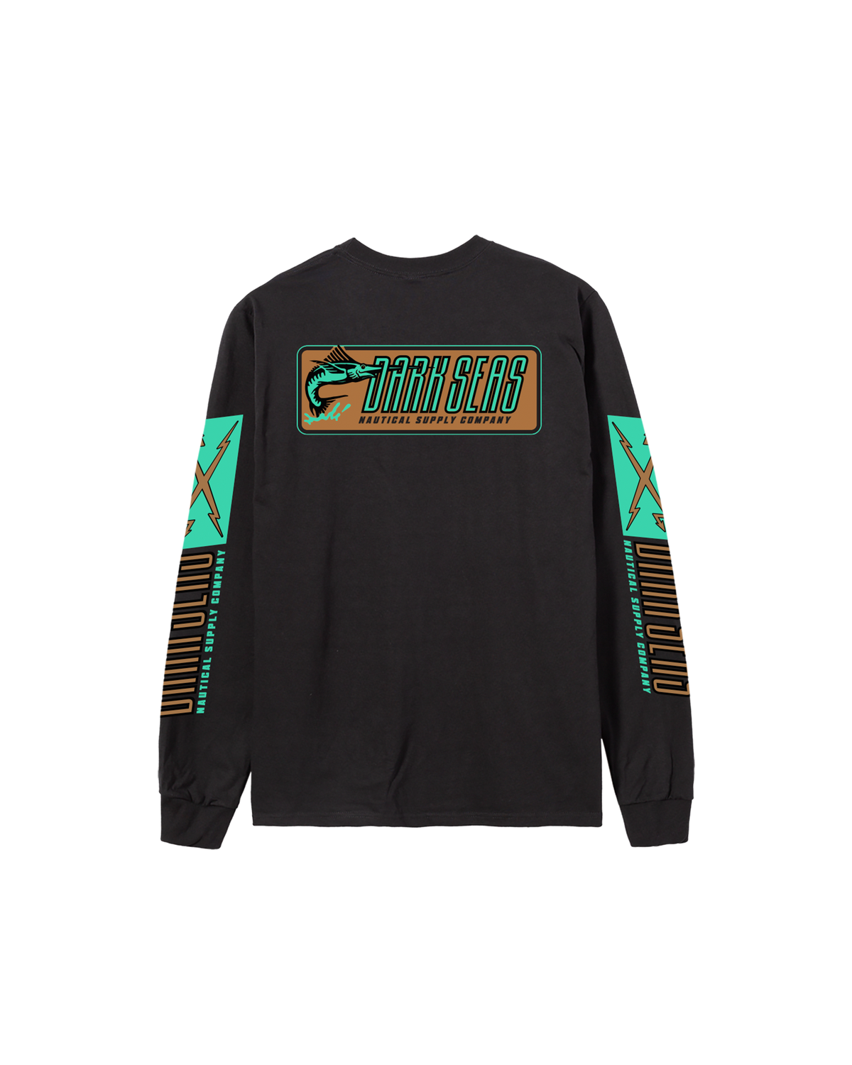 Straight Line Ls Tee - Black