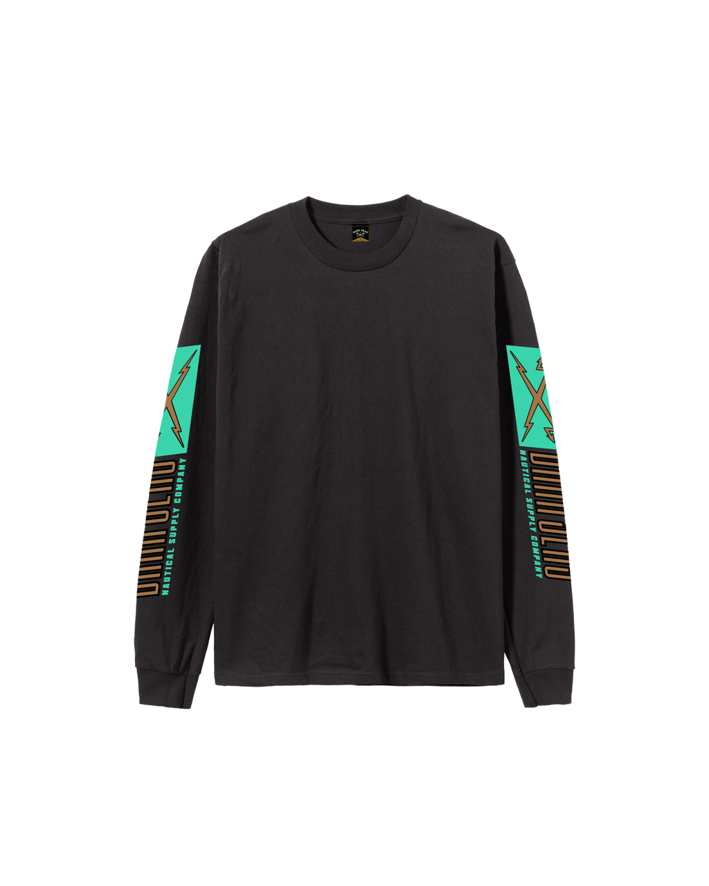 Straight Line Ls Tee - Black