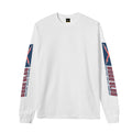 Straight Line Ls Tee - White