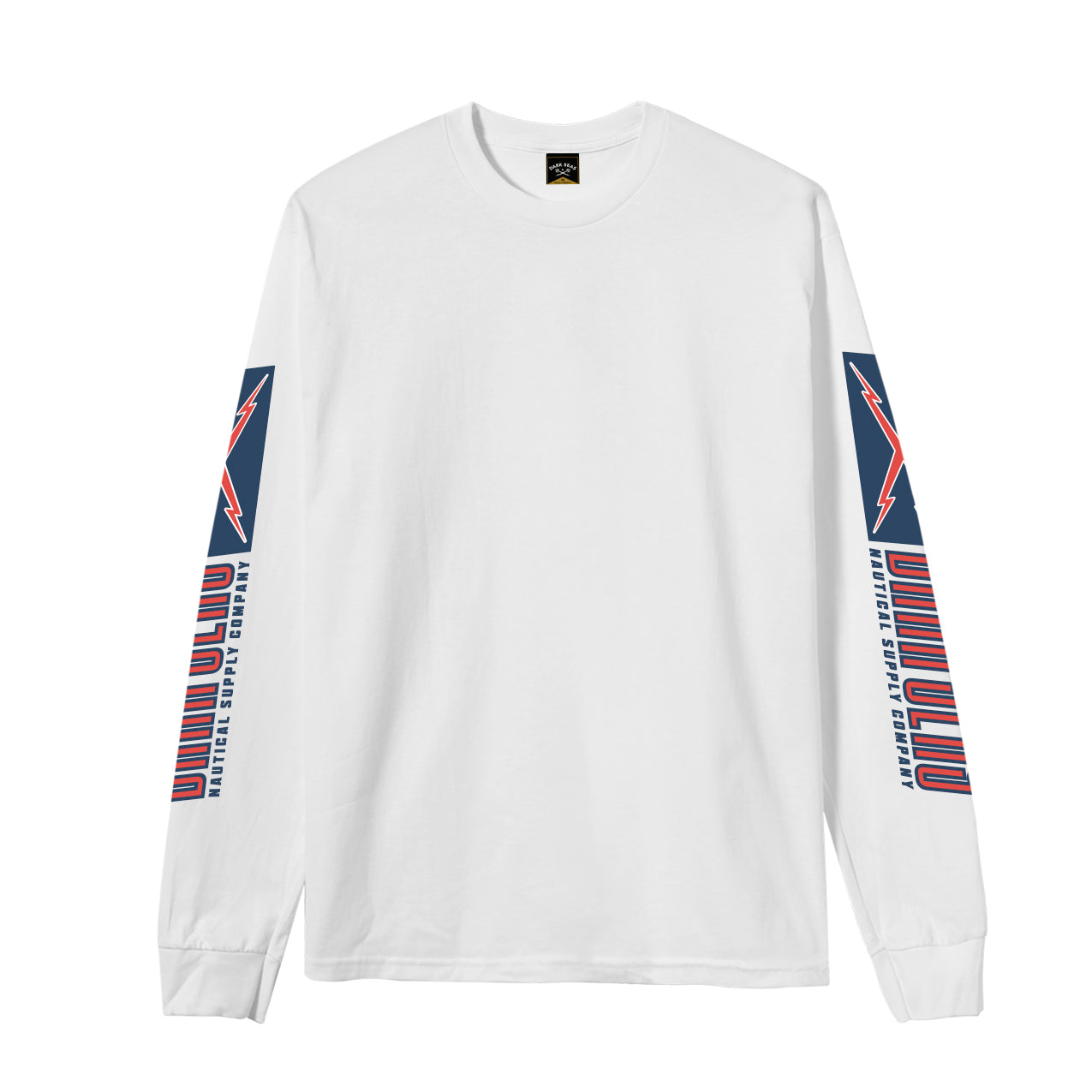Straight Line Ls Tee - White