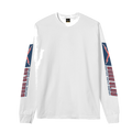 Straight Line Ls Tee - White