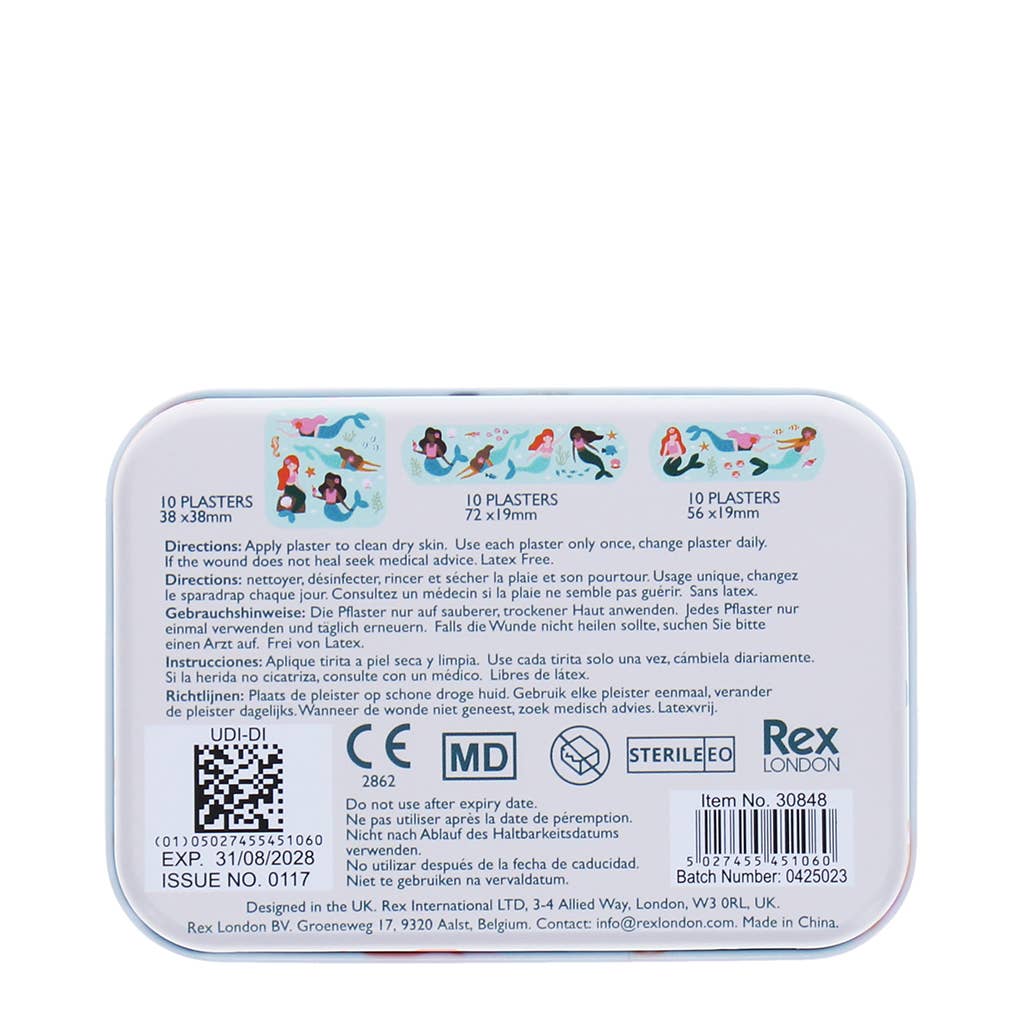 Mermaid plasters in a tin (30 pcs)