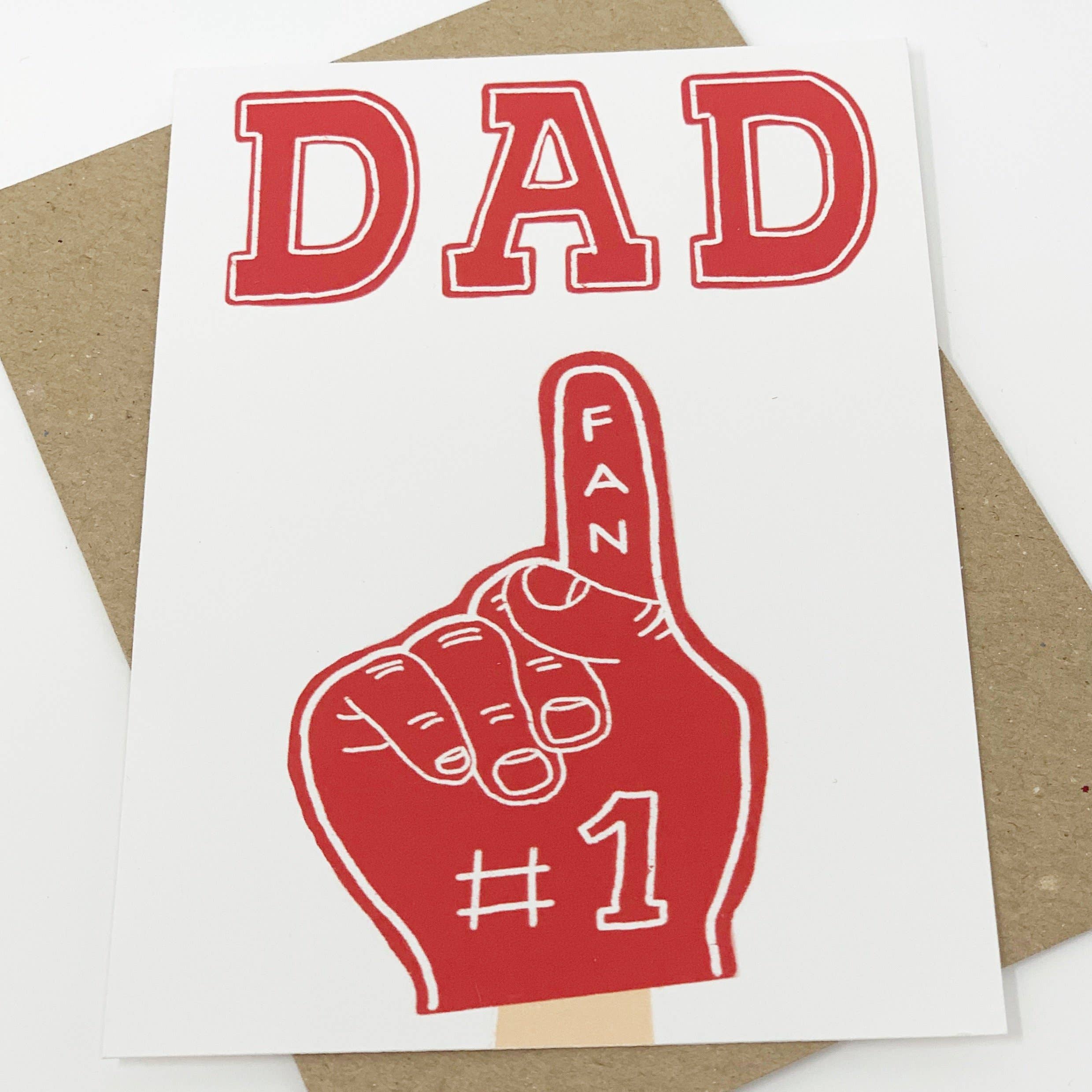 Dad No.1 Fan Card