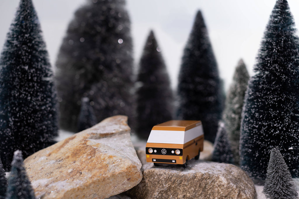 Candyvan - VW T3 Brown - Wooden Diecast Toy Car Candylab