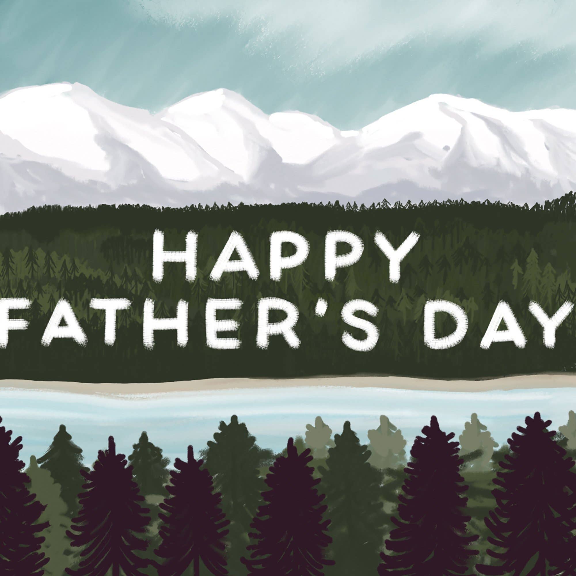 Fathers Day Trees Card