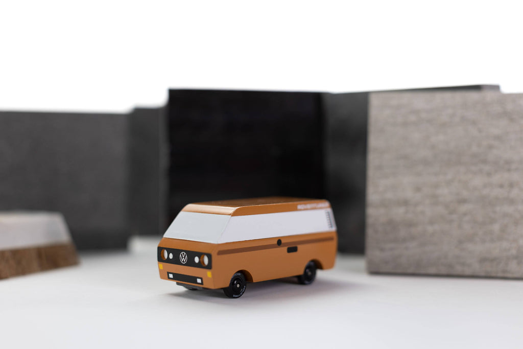 Candyvan - VW T3 Brown - Wooden Diecast Toy Car Candylab