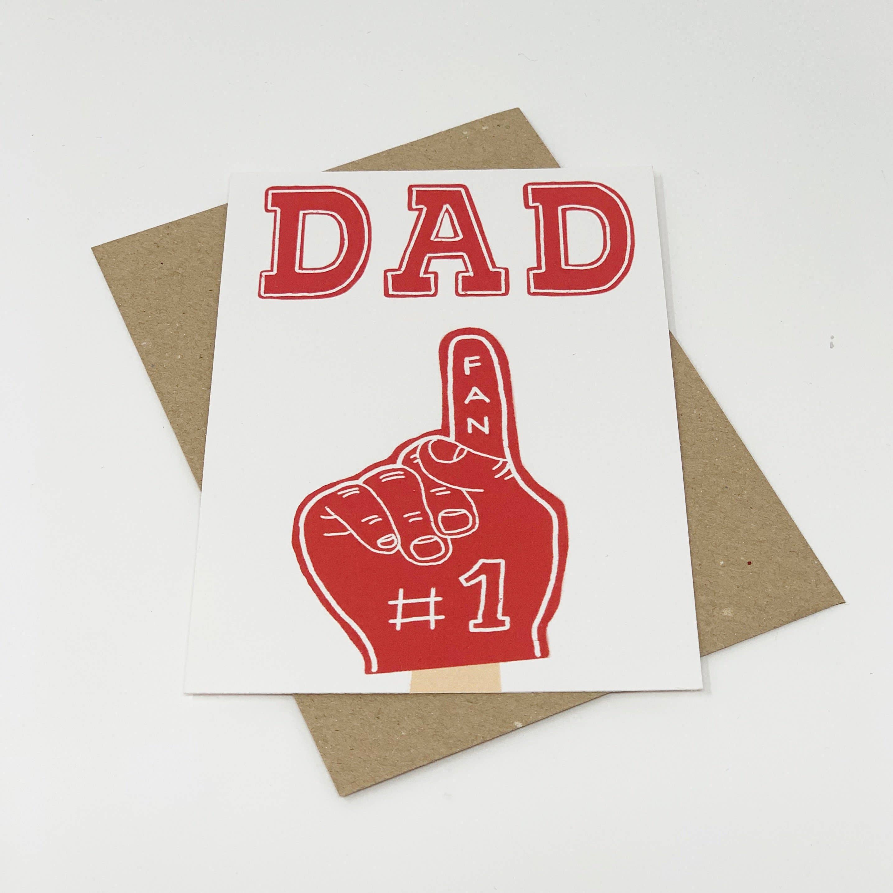 Dad No.1 Fan Card