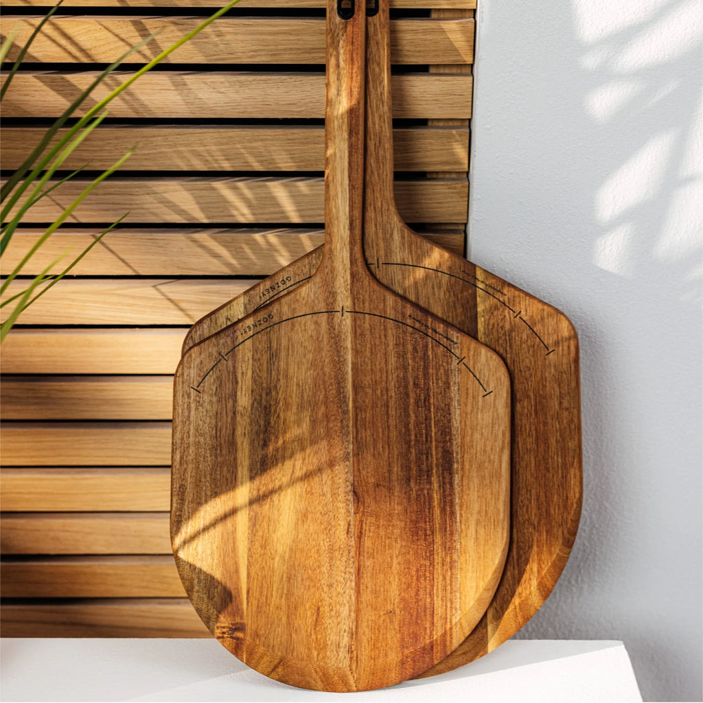 Acacia Wood Pizza Peel & Server