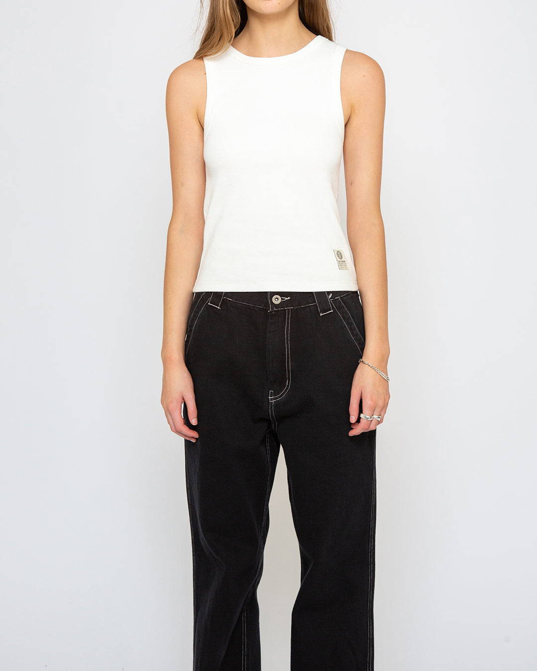 Military Tank - Vintage White