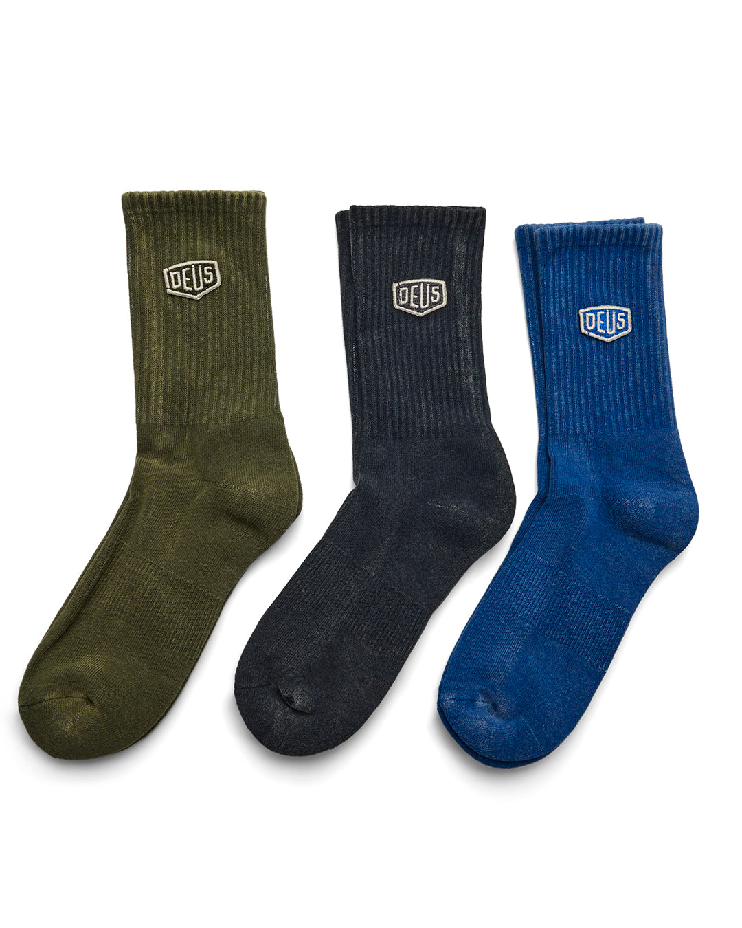 Shield Garment Dyed Sock (3 Pack) (26) - 3 Pack Multi
