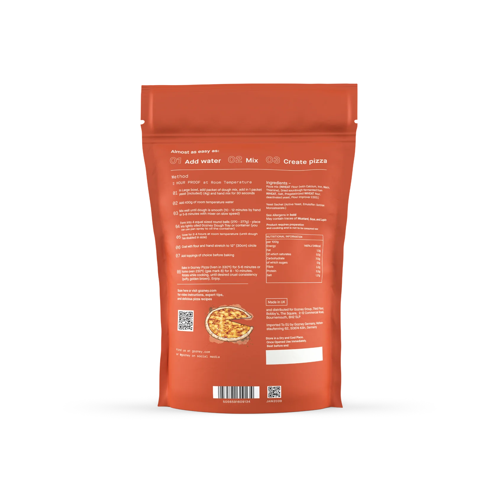 Just Add Water Pizza Dough Mix - Classic