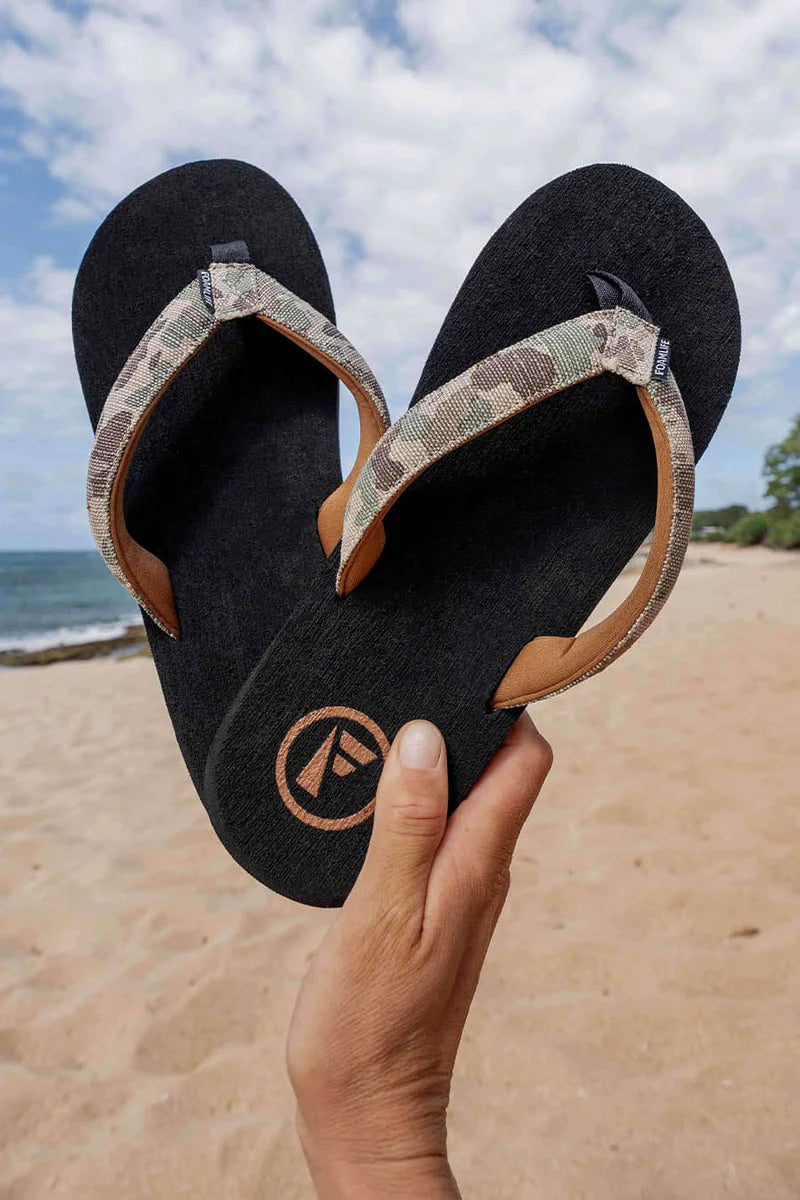 Pampa-Artist Series Mens Flip Flop - Black