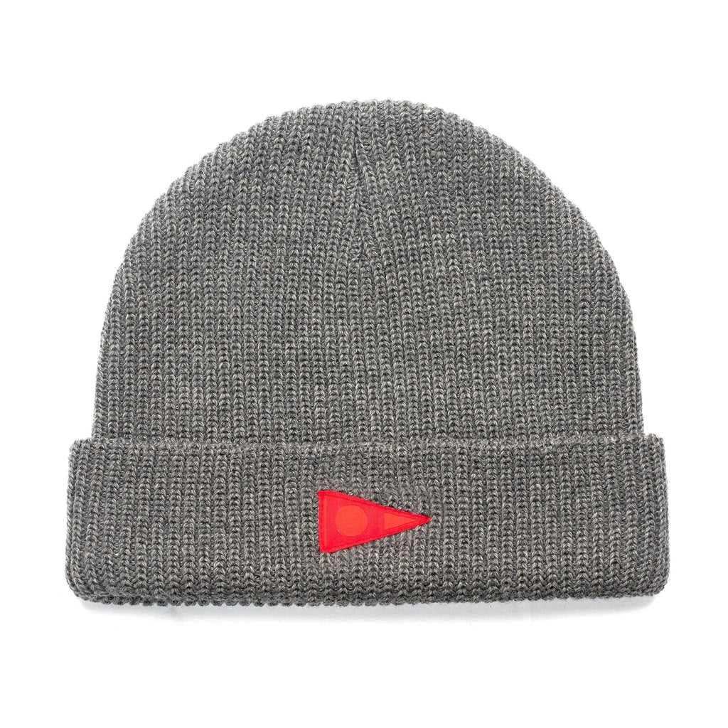 Burgee Wool Beanie - Heather Grey