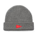 Burgee Wool Beanie - Heather Grey