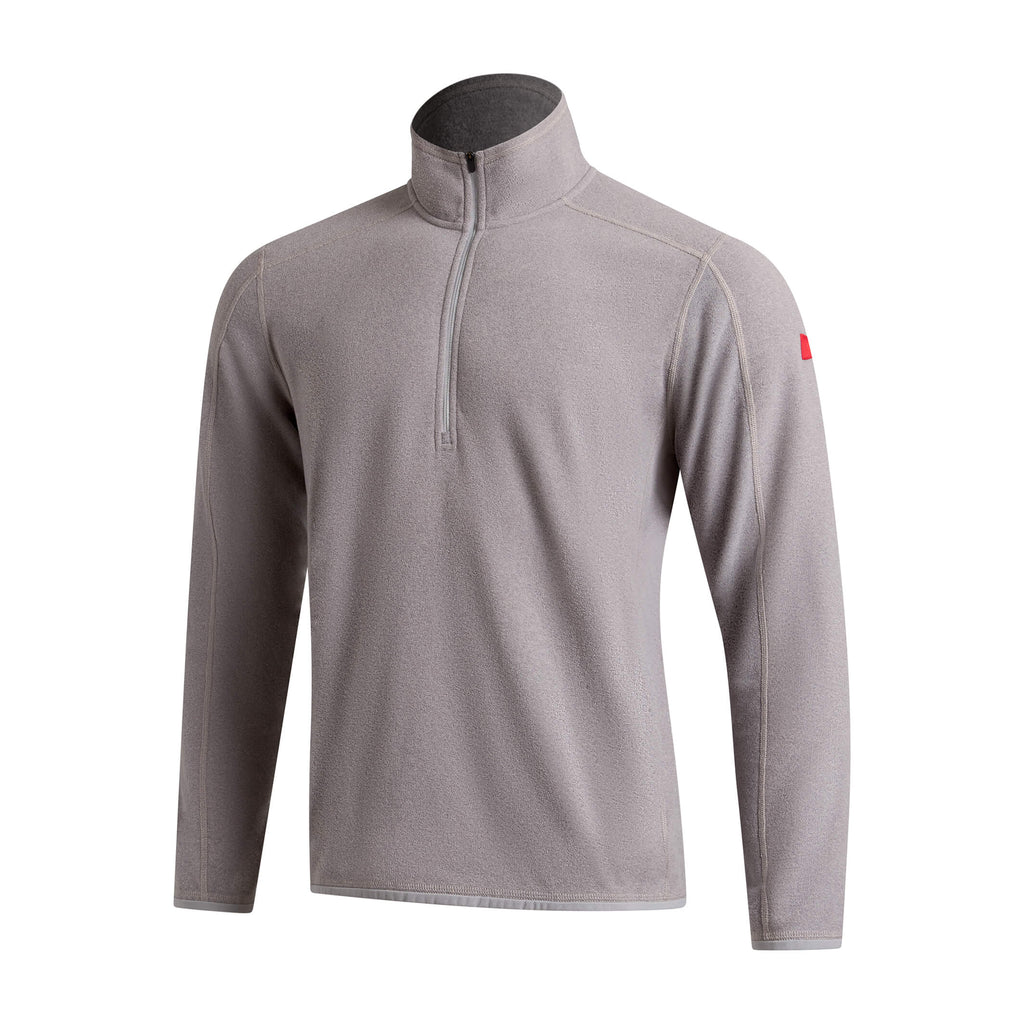 Polartec Micro Fleece Half Zip - Light Heather Grey