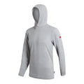 Airtex Long Sleeve Hooded Shirt - Light Heather Grey