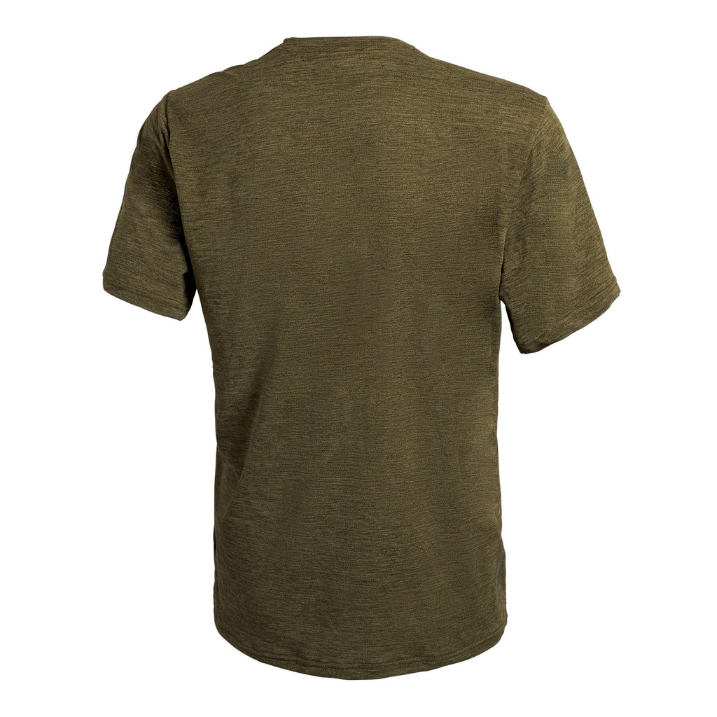 Airtex Short Sleeve Shirt - Heather Burnt Olive
