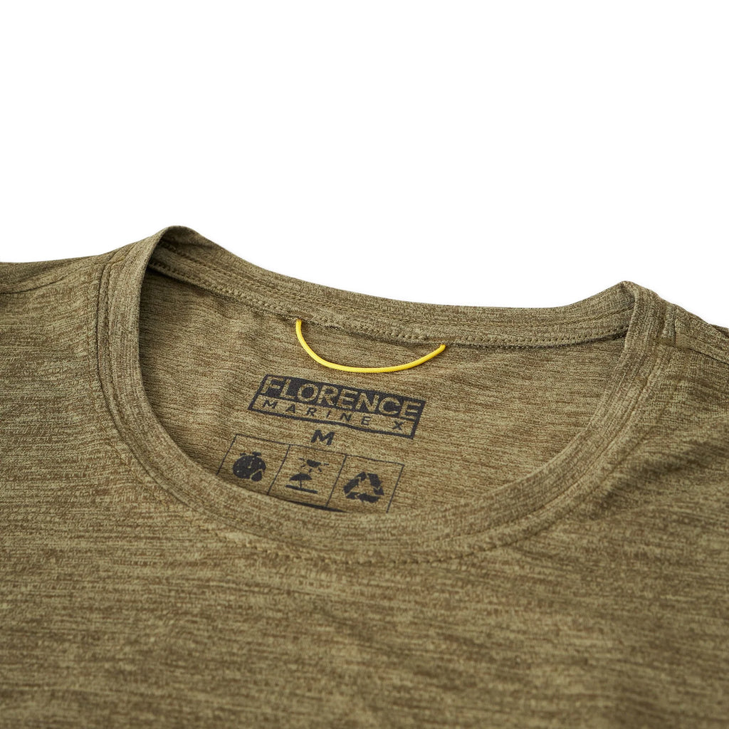 Airtex Short Sleeve Shirt - Heather Burnt Olive