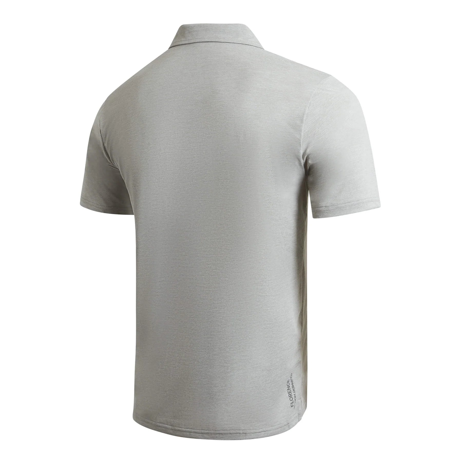 Airtex Collared Short Sleeve Shirt - Light Heather Grey