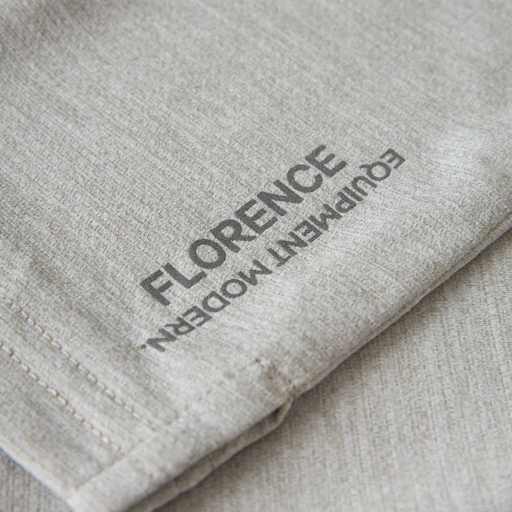 Airtex Collared Short Sleeve Shirt - Light Heather Grey