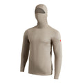Sun Pro Adapt Long Sleeve Balaclava UPF Shirt - Heather Vintage Khaki
