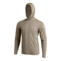 Sun Pro LS Crossover Hooded UPF Shirt - Heather Vintage Khaki