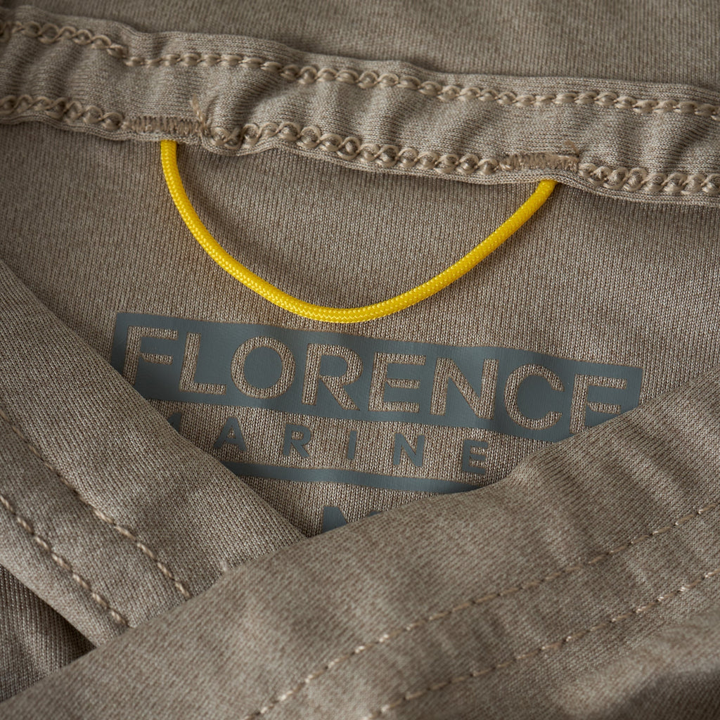 Sun Pro LS Crossover Hooded UPF Shirt - Heather Vintage Khaki
