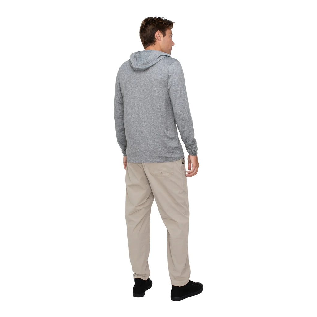 Sun Pro Adapt Long Sleeve Hooded UPF Shirt - Light Heather Grey