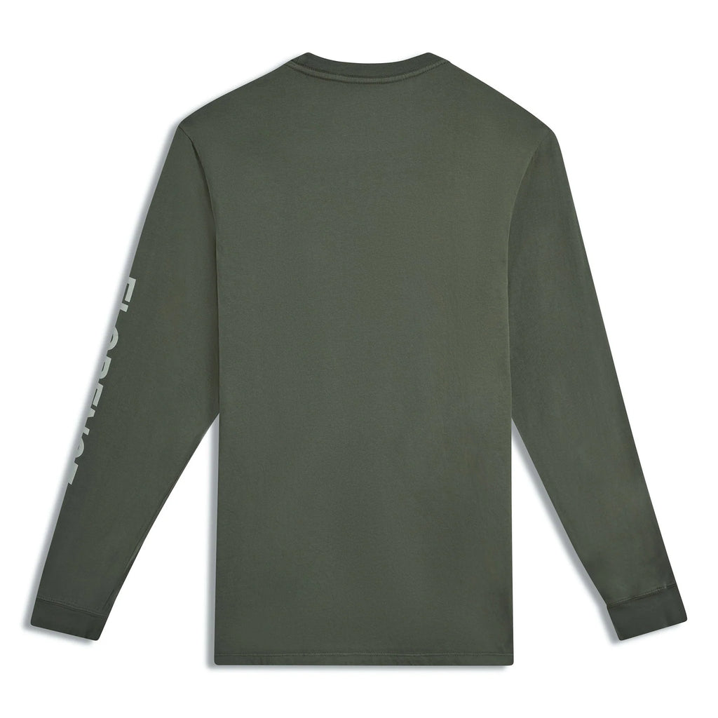 Burgee Long Sleeve T-Shirt - Moss Grey