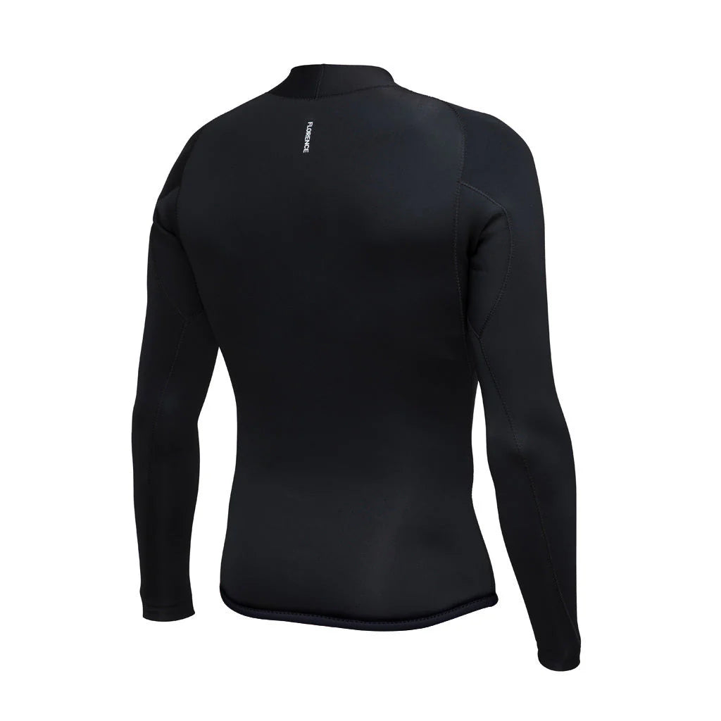 1.5MM Flat Lock Wetsuit Jacket - Black