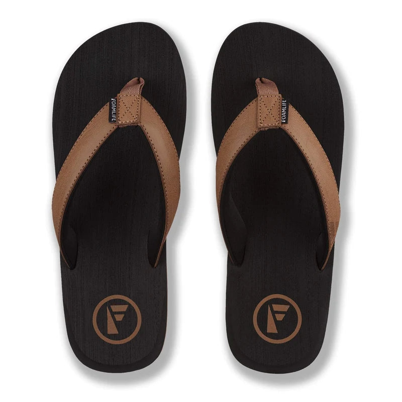 Seales Mens Flip Flop - Black