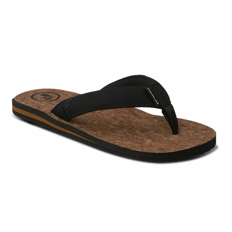 Mully Cork Mens Flip Flop - Black