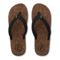 Mully Cork Mens Flip Flop - Black