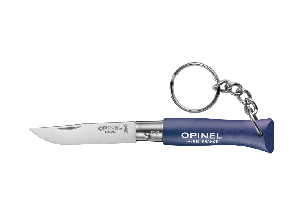 Opinel No.4 Colorama Keyring Knife - Dark Blue