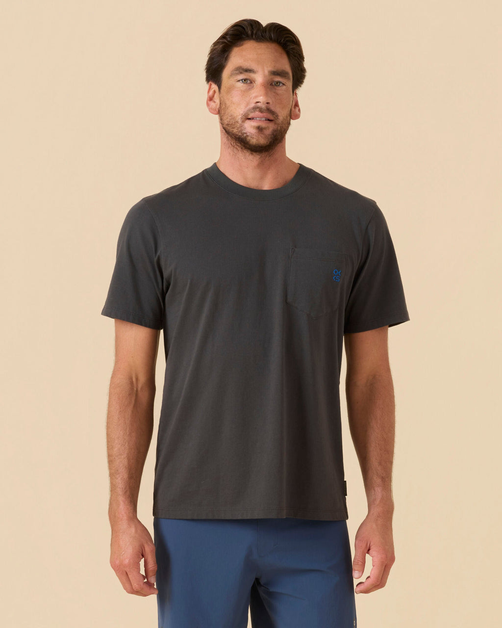 OK Ks Pocket Tee - Charcoal