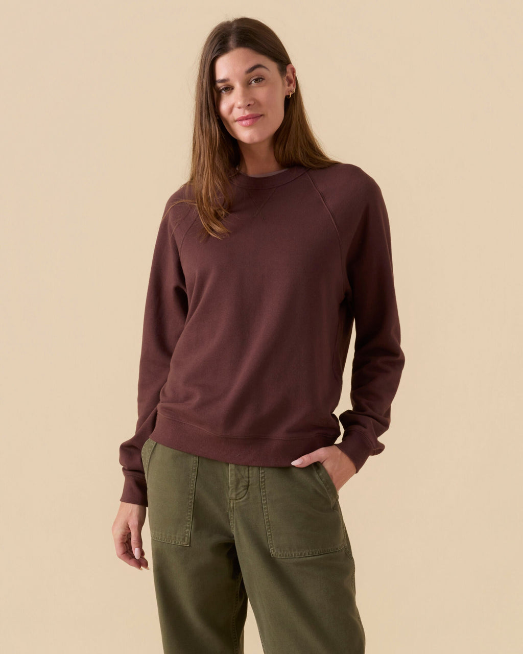 Women's Team Crew - Dark Roast