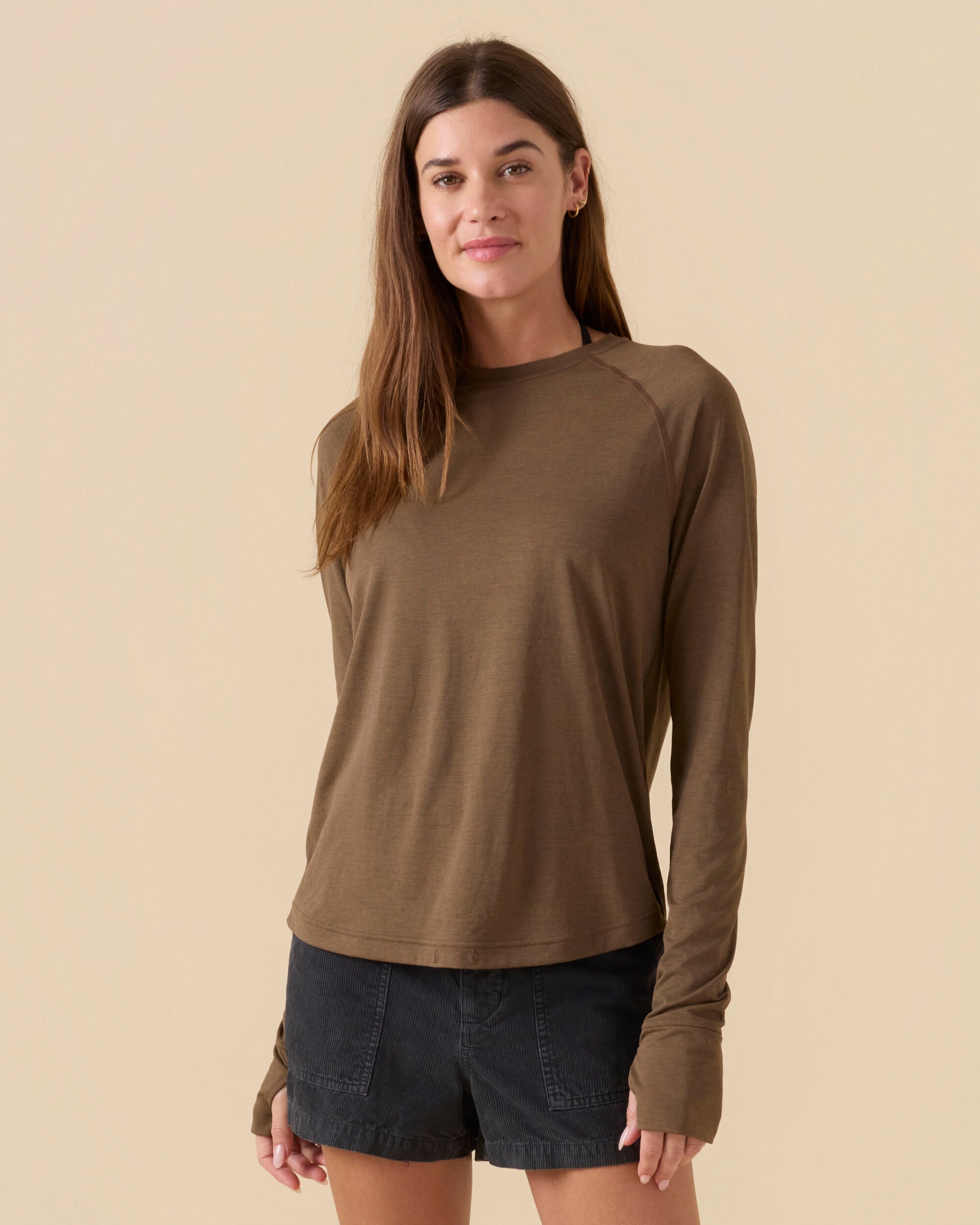 Women's Sun Shirt - Tawny Wood